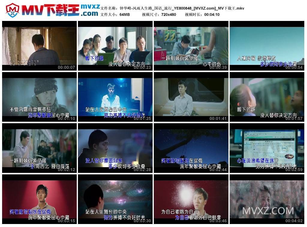 钟华峰-风雨人生路_国语_流行_YE800848